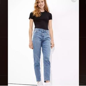 AE Stretch Crossover Highest Waist Mom Jean
